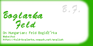 boglarka feld business card